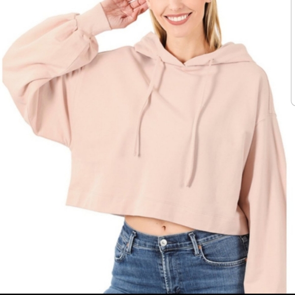 NWT Cropped hoodie Zenana NWT - Picture 7 of 8